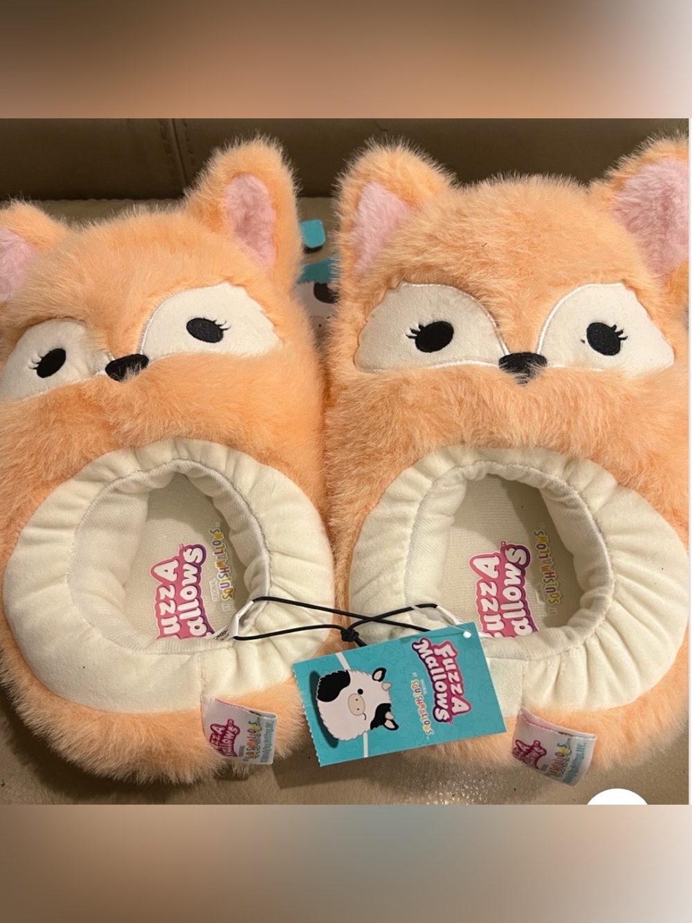 BRAND NEW WOMENS FUZZAMALLOWS -Orange Cat Size 9